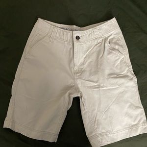 Off-white colored shorts. Size 30
